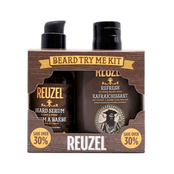 REUZEL BEARD KIT - REFRESH 100ML + BEARD SERUM